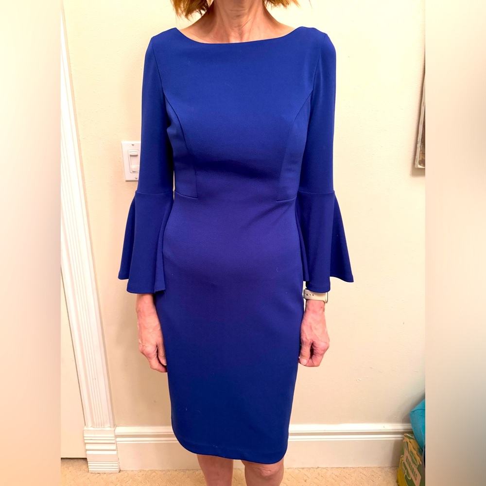 VINCE CAMUTO | Cobalt Bell Sleeve dress